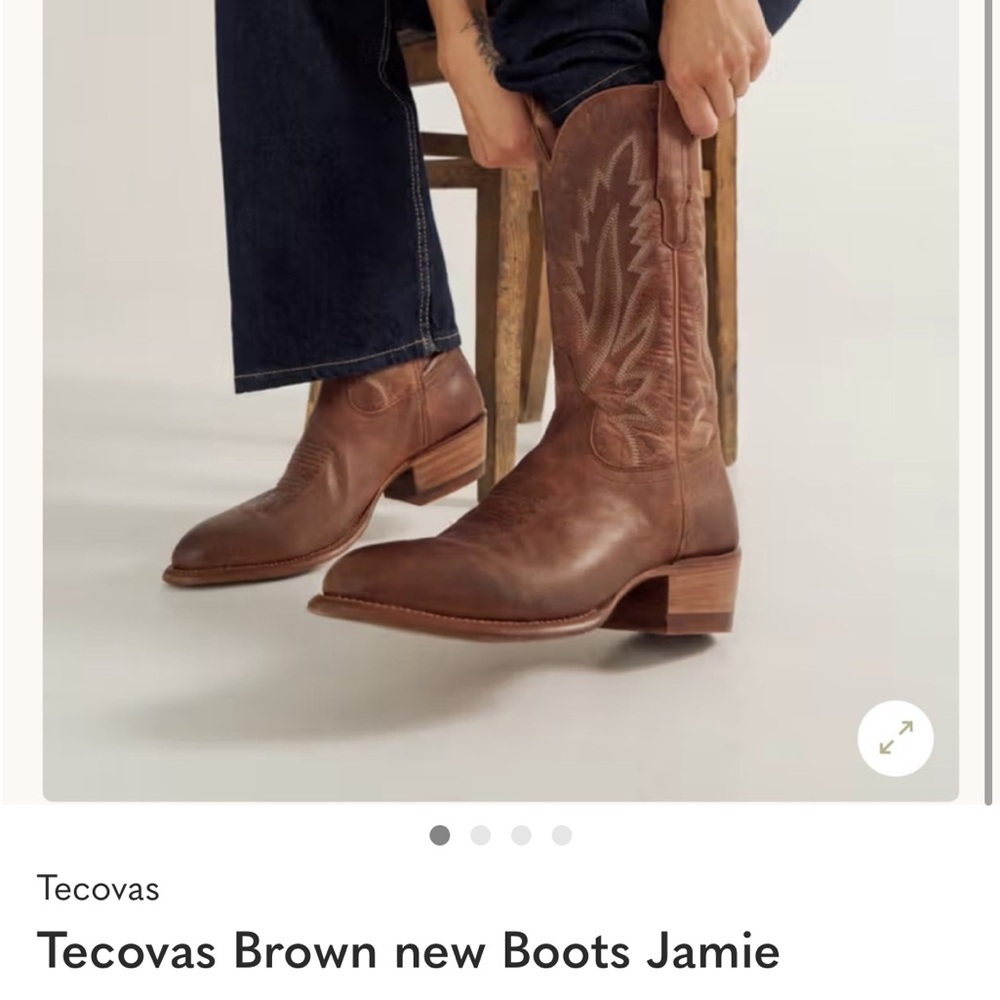 Tecovas Tan Leather Western Boots jamie